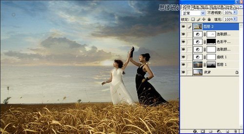 Photoshop调出外景人像复古的冷色调效果,PS教程,图老师教程网