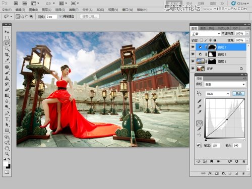 Photoshop给毫无生机外景照片添加云彩,PS教程,图老师教程网