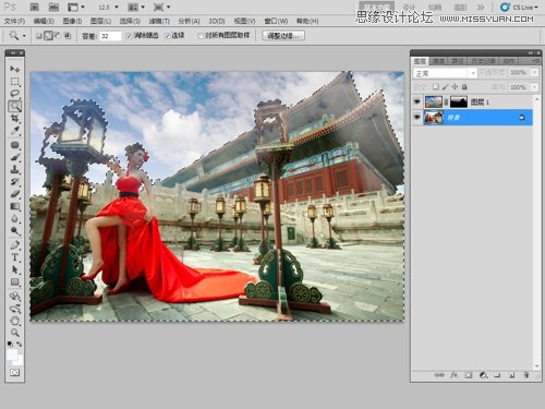 Photoshop给毫无生机外景照片添加云彩,PS教程,图老师教程网