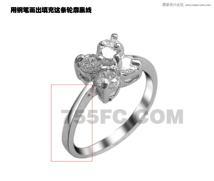 Photoshop修复戒指首饰的金属光泽效果,PS教程,图老师教程网