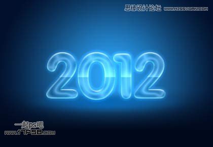 Photoshop制作2012新年贺卡教程,PS教程,图老师教程网