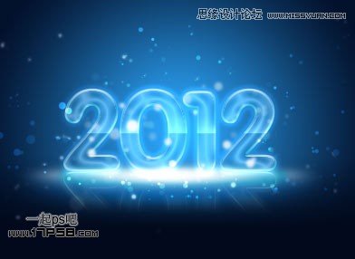 Photoshop制作2012新年贺卡教程,PS教程,图老师教程网