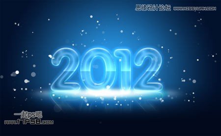 Photoshop制作2012新年贺卡教程,PS教程,图老师教程网