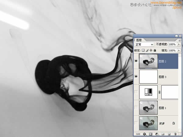 Photoshop抠出流动效果的墨迹,PS教程,图老师教程网