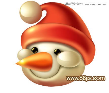 Photoshop绘画可爱的3D圣诞老大,PS教程,图老师教程网