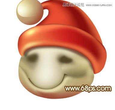 Photoshop绘画可爱的3D圣诞老大,PS教程,图老师教程网