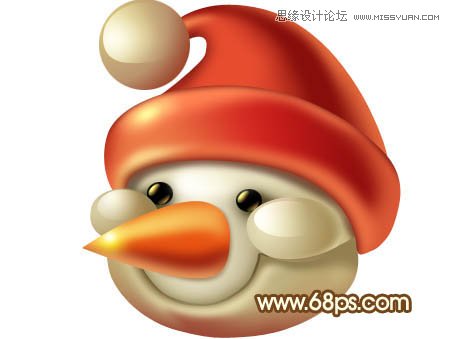Photoshop绘画可爱的3D圣诞老大,PS教程,图老师教程网