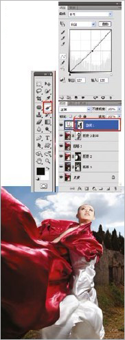 Photoshop修复外景曝光过度的婚纱照片,PS教程,图老师教程网