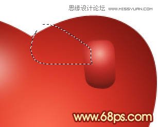 Photoshop绘制带有蝴蝶结的立体心形,PS教程,图老师教程网