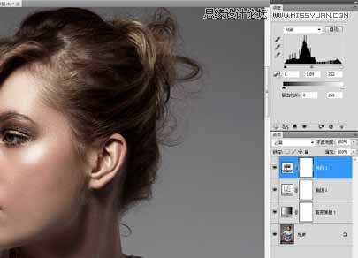 Photoshop使用高低频磨皮法给美女柔肤,PS教程,图老师教程网