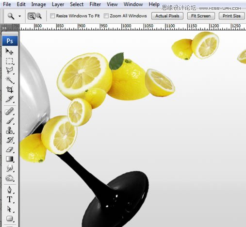 Photoshop合成漂浮在花藤中的创意杯子,PS教程,图老师教程网