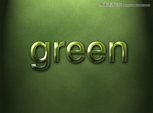 Photoshop创建典雅的绿色字体教程,PS教程,图老师教程网