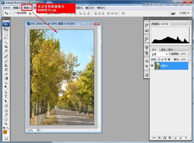 Photoshop调出风景童话秋季黄色调,PS教程,图老师教程网