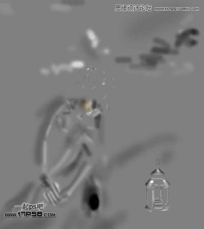 Photoshop合成女孩与灯忧伤孤独场景效果,PS教程,图老师教程网