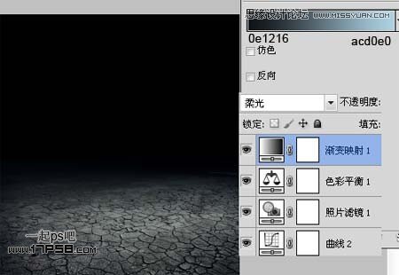 Photoshop合成女孩与灯忧伤孤独场景效果,PS教程,图老师教程网