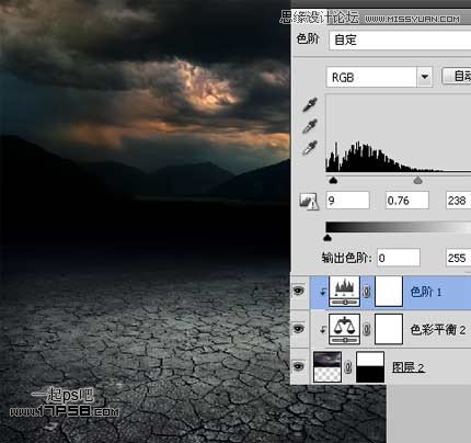 Photoshop合成女孩与灯忧伤孤独场景效果,PS教程,图老师教程网