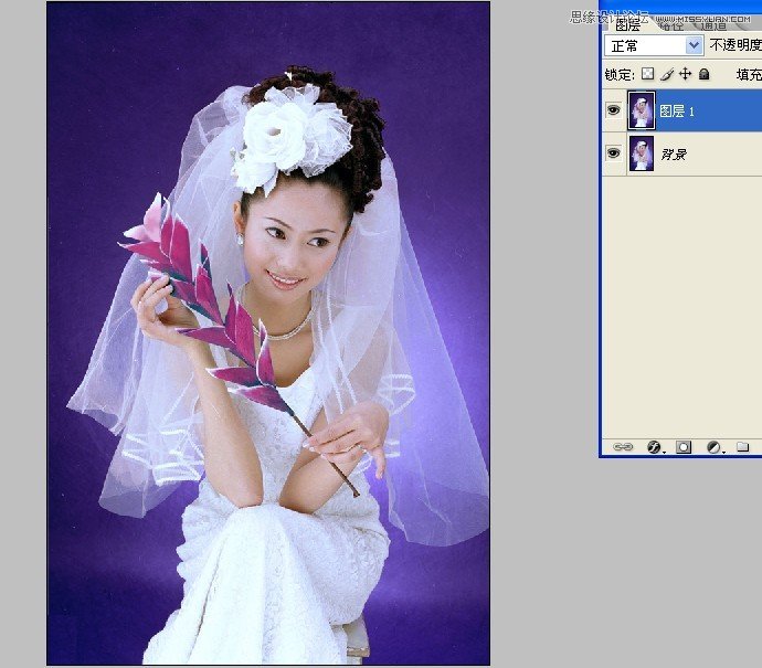 Photoshop慢方法细心抠出婚纱照,PS教程,图老师教程网