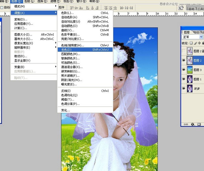 Photoshop慢方法细心抠出婚纱照,PS教程,图老师教程网