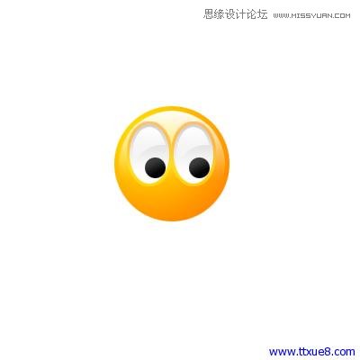Photoshop简单绘制质感的微笑QQ表情,PS教程,图老师教程网