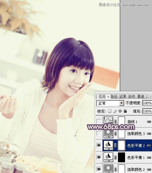 Photoshop调出美女人像淡雅的唯美色调,PS教程,图老师教程网