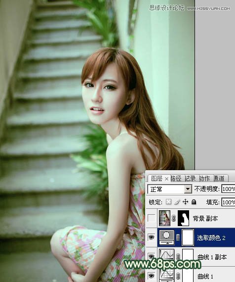 Photoshop调出美照片清新甜美色调,PS教程,图老师教程网