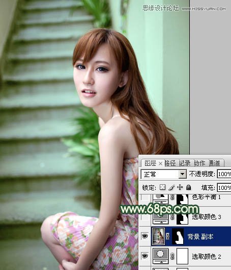 Photoshop调出美照片清新甜美色调,PS教程,图老师教程网