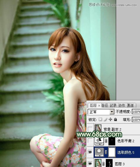 Photoshop调出美照片清新甜美色调,PS教程,图老师教程网