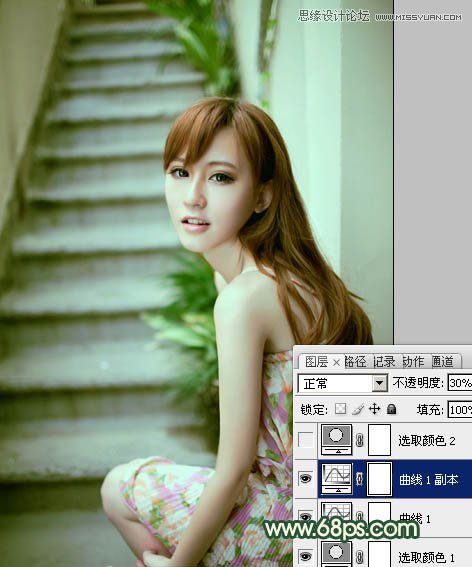 Photoshop调出美照片清新甜美色调,PS教程,图老师教程网