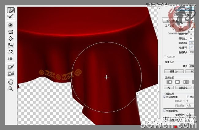 Photoshop绘制喜庆的红色桌布,PS教程,图老师教程网
