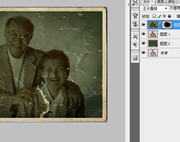 Photoshop给平常照片合成颓废老照片效果,PS教程,图老师教程网