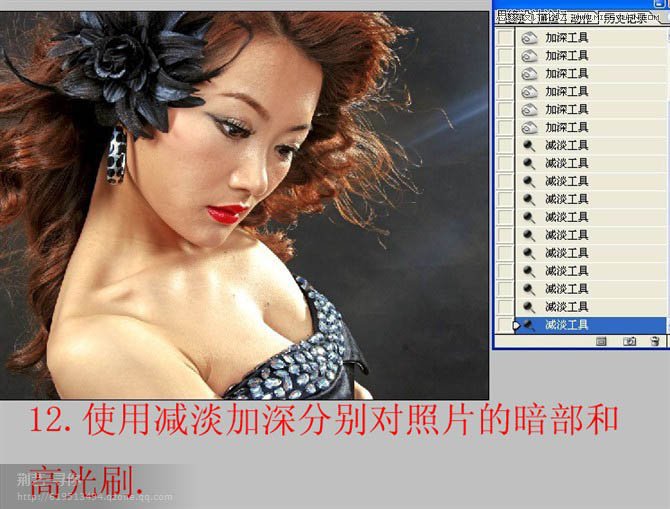 Photoshop调出室内美女梦幻唯美淡黄色调,PS教程,图老师教程网