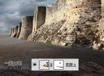 Photoshop合成暗夜光线城堡教程,PS教程,图老师教程网