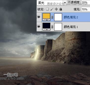 Photoshop合成暗夜光线城堡教程,PS教程,图老师教程网