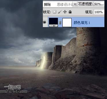 Photoshop合成暗夜光线城堡教程,PS教程,图老师教程网