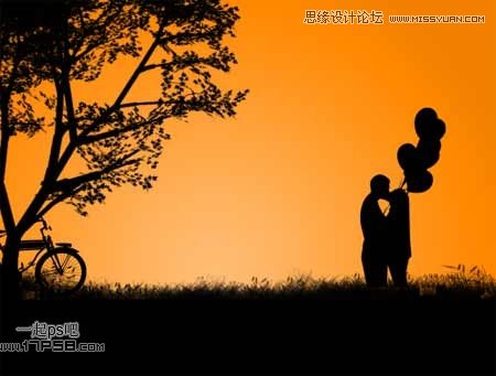 Photoshop制作一张简单的情人节贺卡