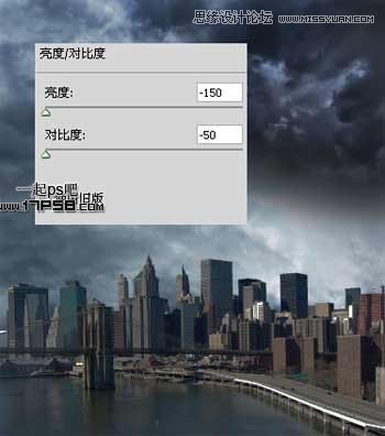 Photoshop合成雨夜闪电金刚狼场景教程,PS教程,图老师教程网