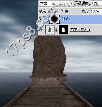 Photoshop合成海边幽灵住的石屋场景,PS教程,图老师教程网