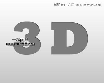 Photoshop制作绿色高光质感3D立体字教程,PS教程,图老师教程网
