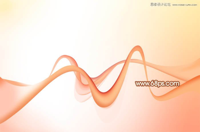 photoshop制作飘逸的粉色波浪图效果 - 转载教