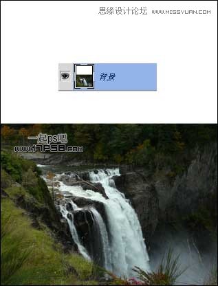 Photoshop合成城堡边上瀑布场景,PS教程,图老师教程网