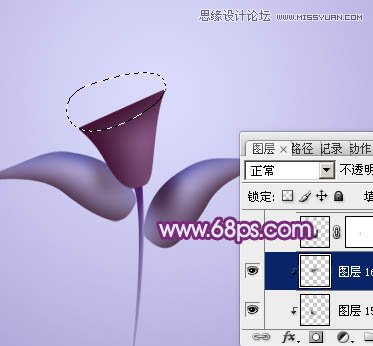 Photoshop绘制漂亮的紫色立体花朵教程,PS教程,图老师教程网