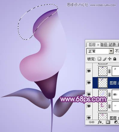 Photoshop绘制漂亮的紫色立体花朵教程,PS教程,图老师教程网