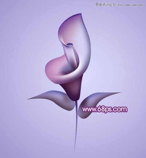 Photoshop绘制漂亮的紫色立体花朵教程,PS教程,图老师教程网