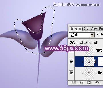 Photoshop绘制漂亮的紫色立体花朵教程,PS教程,图老师教程网