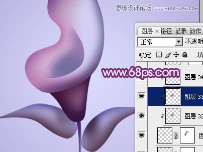 Photoshop绘制漂亮的紫色立体花朵教程,PS教程,图老师教程网