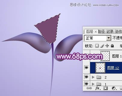 Photoshop绘制漂亮的紫色立体花朵教程,PS教程,图老师教程网