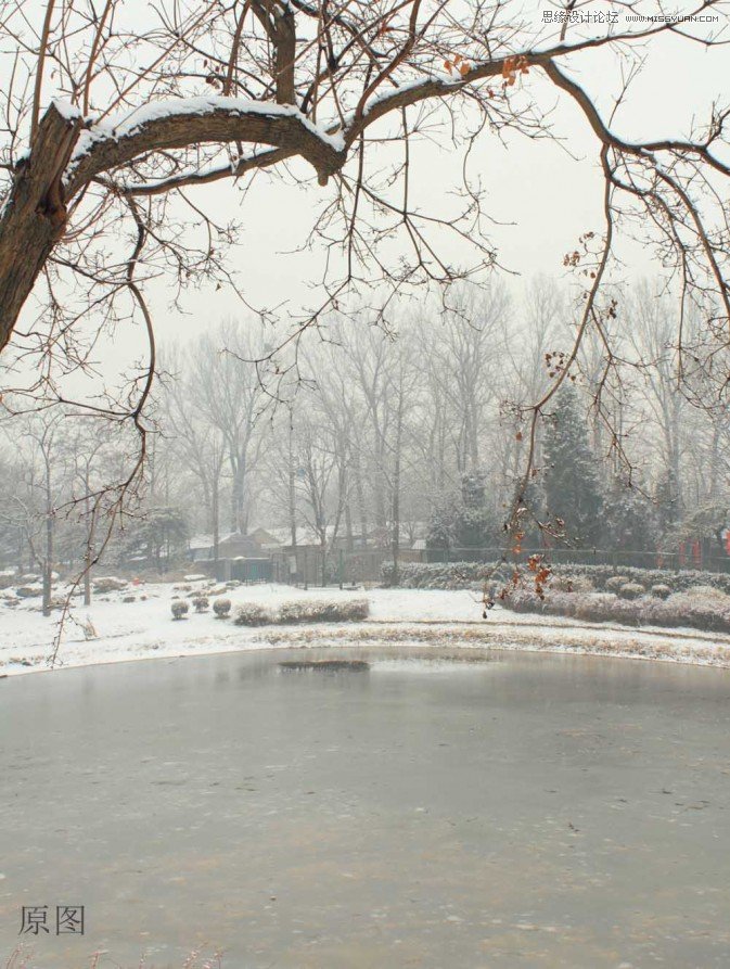 Photoshop调出冬季里很有意境的雪景效果,PS教程,图老师教程网