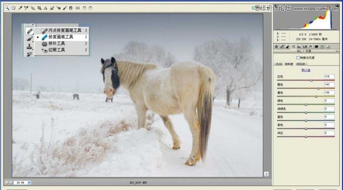Photoshop调出冬季里很有意境的雪景效果,PS教程,图老师教程网