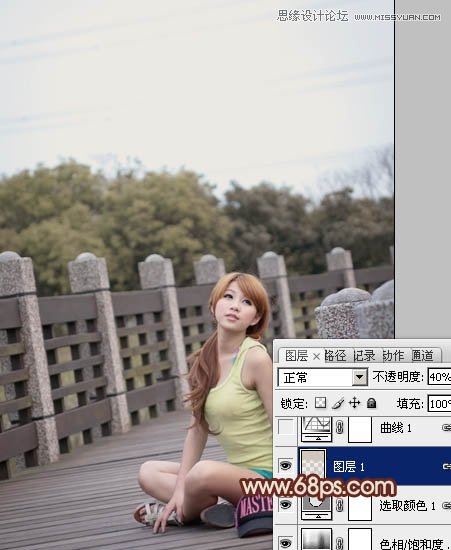 Photoshop调出外景美女柔和的暖色效果,PS教程,图老师教程网