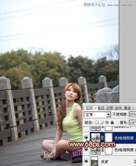 Photoshop调出外景美女柔和的暖色效果,PS教程,图老师教程网